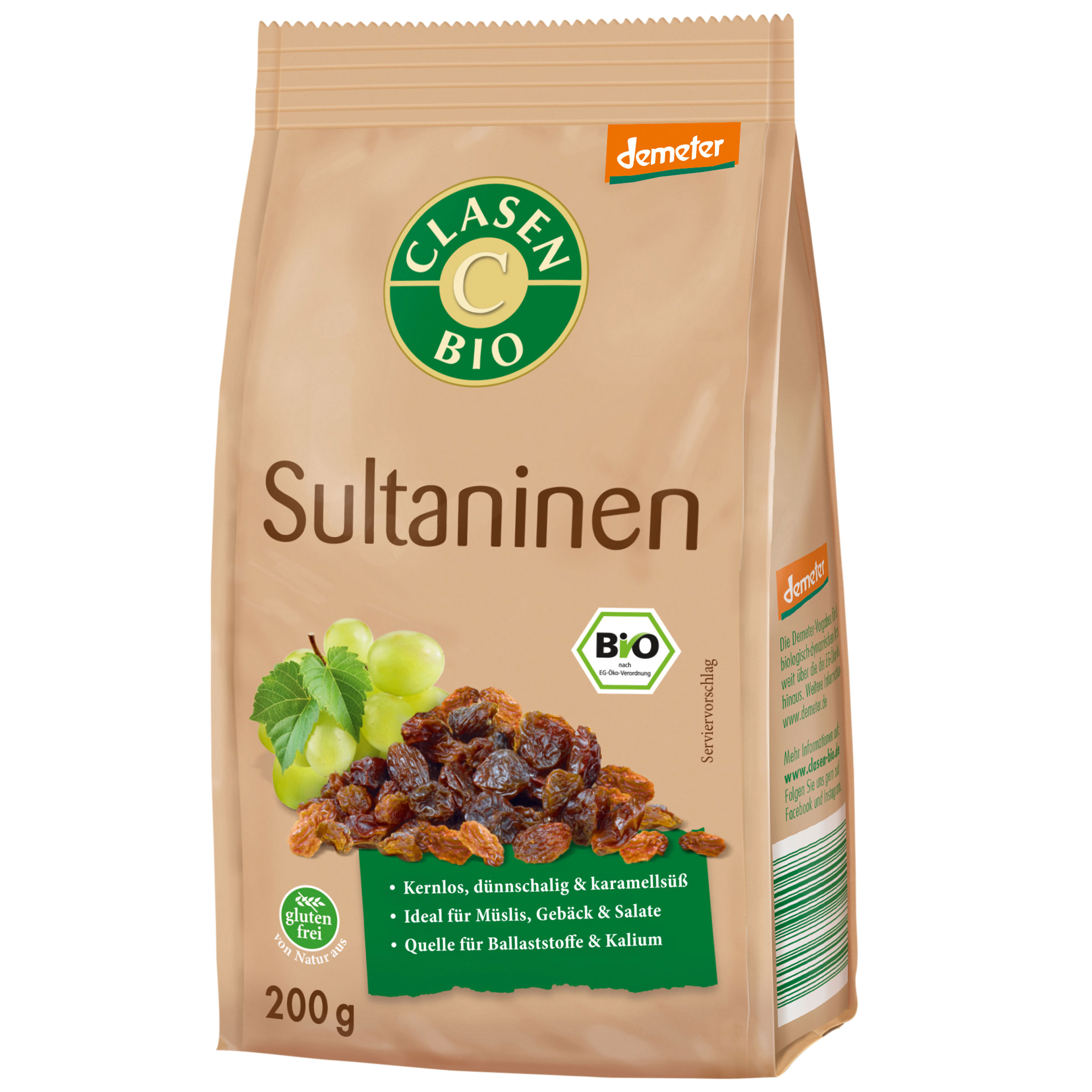 Bio Sultaninen in Demeter Qualität Bio Sultaninen in Demeter Qualität