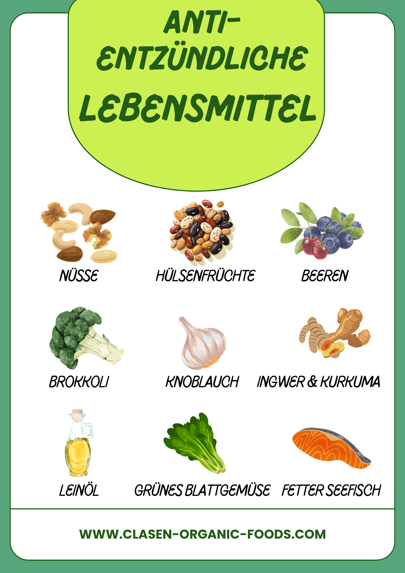 Anti-entzündliche Lebensmittel