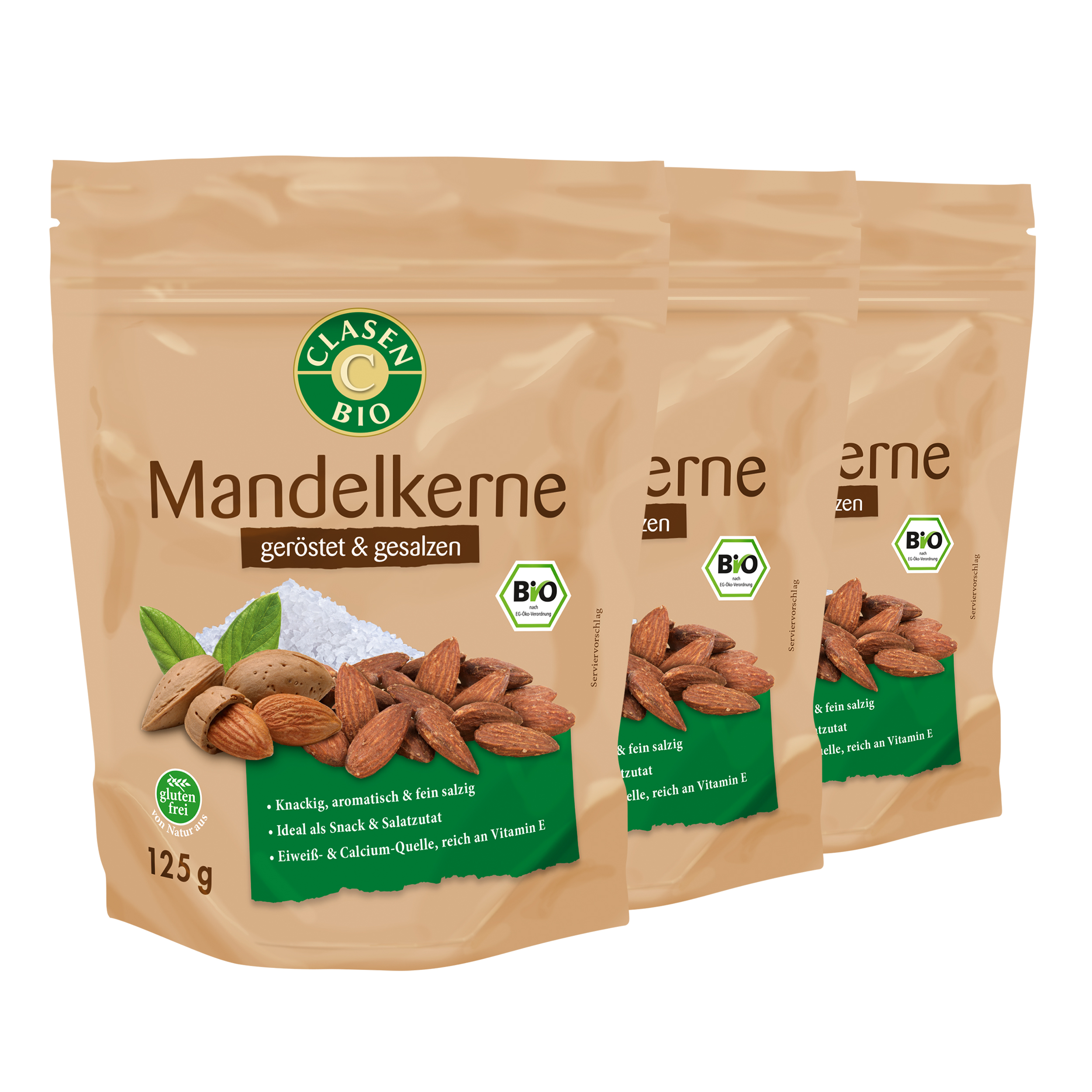 Bio Mandelkerne (geröstet und gesalzen) Bio Mandelkerne (geröstet und gesalzen)