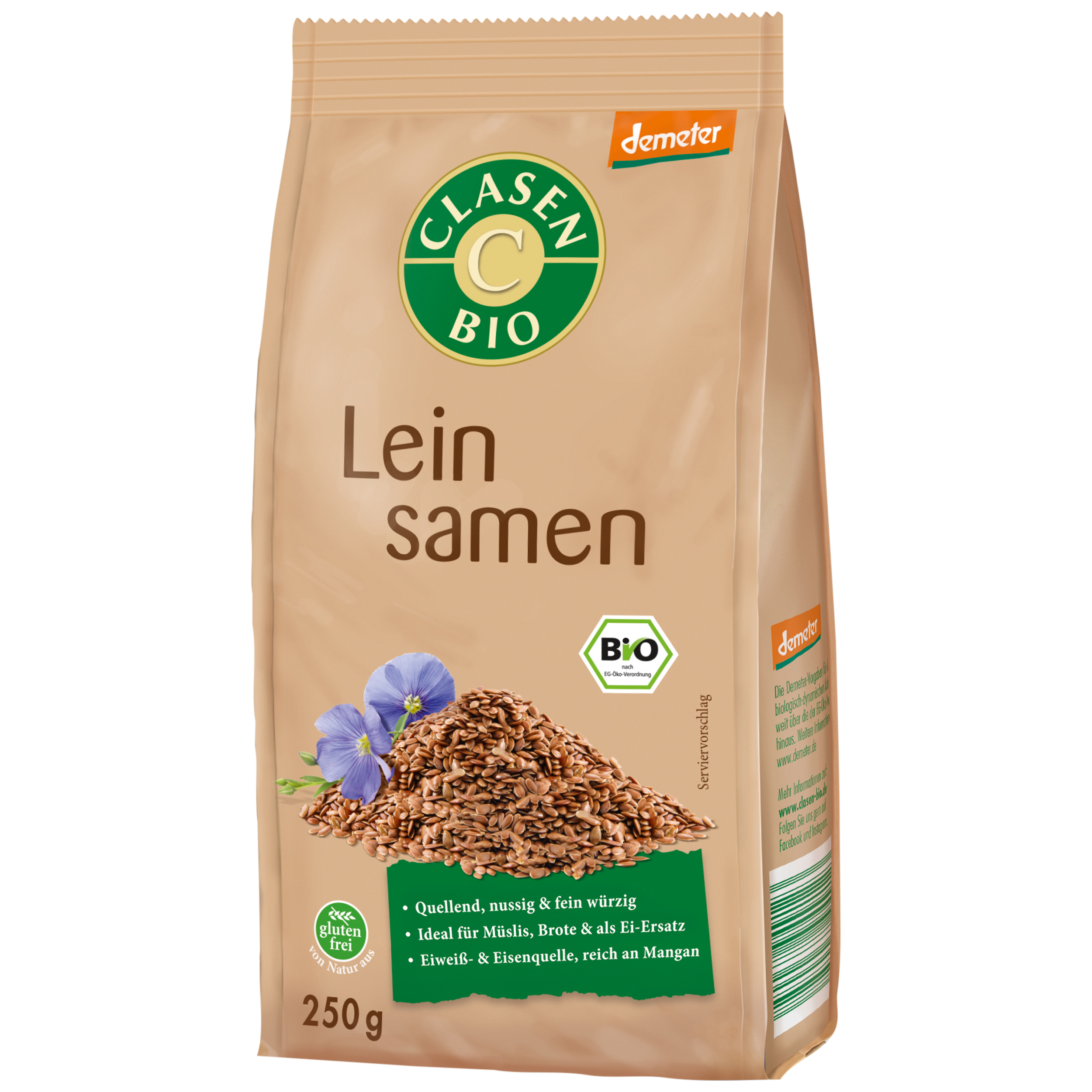Bio Leinsamen ganz in Demeter Qualität   Bio Leinsamen ganz in Demeter Qualität