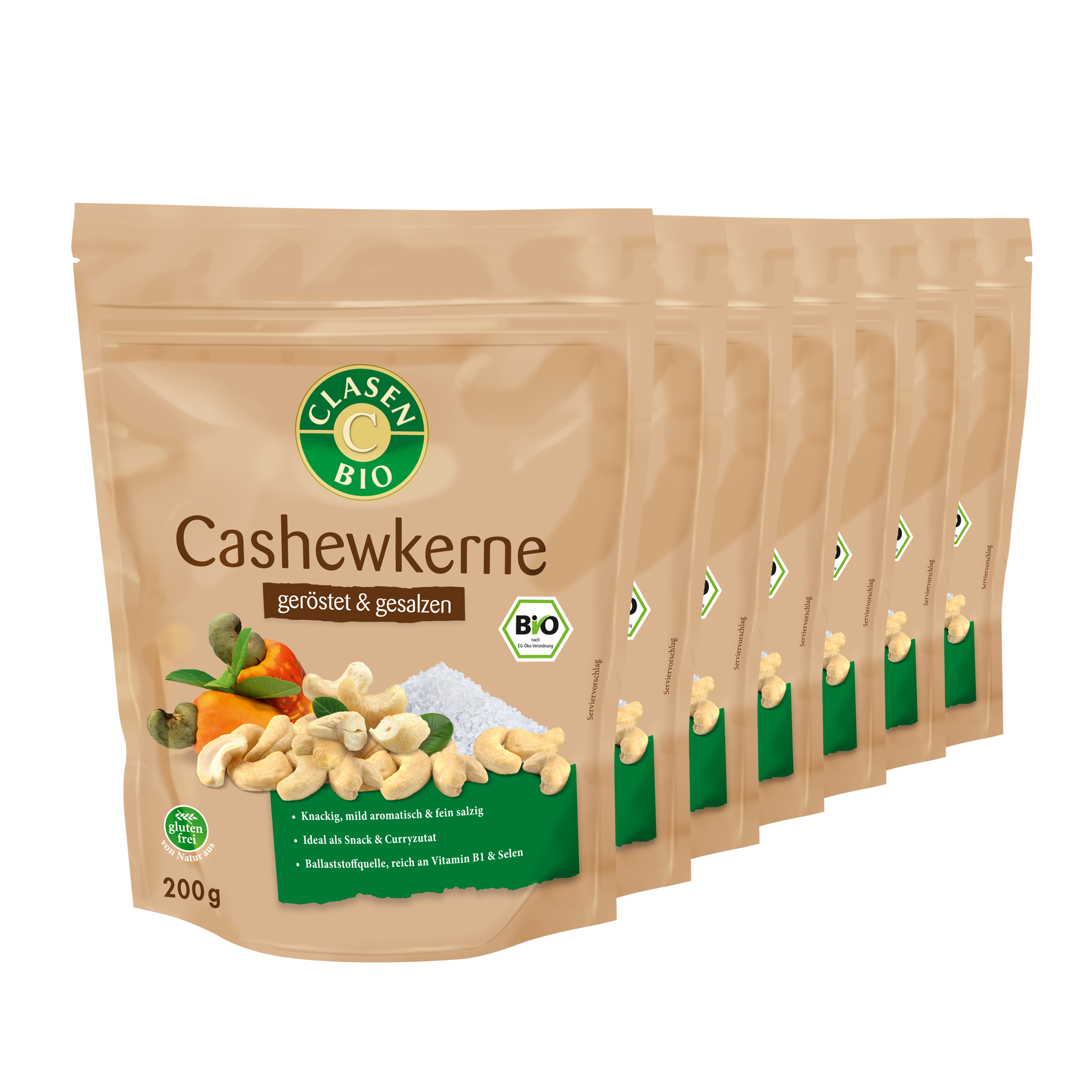 Bio Cashewkerne (geröstet und gesalzen) Bio Cashewkerne (geröstet und gesalzen)