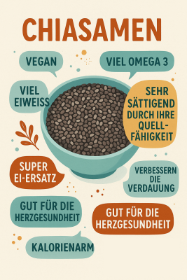 Chia-Samen gesundheitliche Vorteile